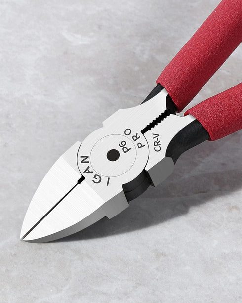 IGAN-P6 Wire Cutters (Pack of 2): 6-inch Ultra Sharp Side-cutting Pliers for Crafts, Electrical, Clean Cuts
