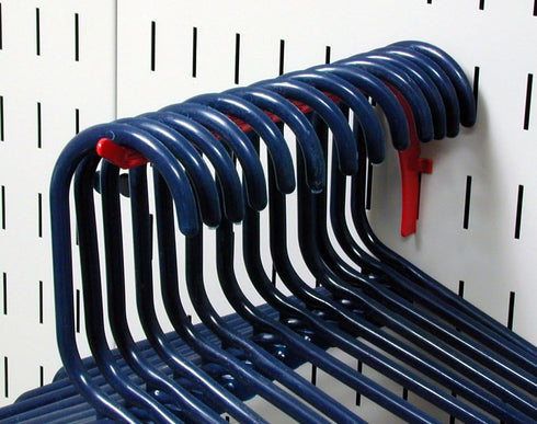 Wall Control Pegboard 9-Inch Extended Slotted Hook Pair, Red (10-ER-004 R)