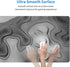 XL Grey White 3D Topographic Map Mouse Pad - Non-Slip Rubber Base Gaming Mouse Pad for Home Office Work