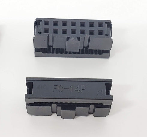 Pc Accessories ConnectorsPro 50-Pack 2X7 14P FC 2.54mm Dual Row IDC Sockets for Flat Ribbon Cable, 14 Pins