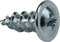100 Pack Rok Hardware #8 x 1/2" Standard Thread Truss Head Screws for Wood Work MDF Zinc