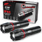 HAUSBELL LED A100 Flashlight Bright, Zoomable Tactical Flashlights with 2000 High Lumens and Five Modes for Emergency