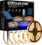 Solar LED Strip, 32.8ft/10M Solar Powered,USB Cable for Rechargeable useString Lights for