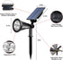 T-SUN Solar Spotlight LED Outdoor Wall Light, Green, IP65 Waterproof, 180 Adjustable, Auto-on/Auto-off for Garden,