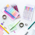 Kigley 36 Pcs Clear Plastic Pencil Box, Plastic Stationery Case with Double Buckles for Storage, Small Containers