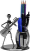 Metal Pencil Holder, Office Supply Pen Organizer, Desktop Decoration Stand (Guitar)