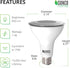 Sunco Lighting, 2 Pack Dusk to Dawn Light Bulbs, Flood Light Outdoor PAR30 LED, Photocell Sensor, 11W=75W, 5000K