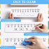 Fainne 24 Pack Double Sided Dry Erase Number Line Board Lapboard, 4 x 12 Inch for Math Classroom, Numbers 1-10 and 20
