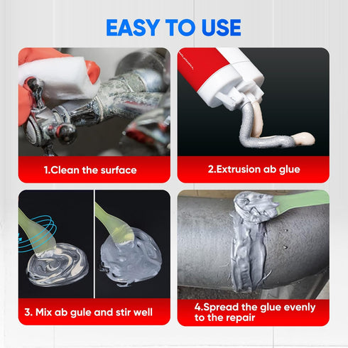 Metal Glue, 1.76oz 2 Part Epoxy AB Glue, Heavy Duty Weld for Metal, Plastic, Steel, Ceramics, Automotive Repair (1Pcs)