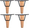 TCHOSUZ 5 Inch / 13 cm Wooden Furniture Legs, Set of 4 Solid