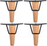 TCHOSUZ 5 Inch / 13 cm Wooden Furniture Legs, Set of 4 Solid
