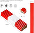 Set 20 2 Bexter Carpenter Pencil with Sharpeners Red Flat Woodworking Marking Tools + Sharpeners for Construction