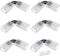 90 Degree Angle 4 Pin Track Lighting Connectors, 10Mm Wide Unwired Gapless Solderless L Shape LED Corner Connectors
