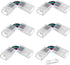 90 Degree Angle 4 Pin Track Lighting Connectors, 10Mm Wide Unwired Gapless Solderless L Shape LED Corner Connectors