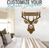 Custom Deer Hunter Name Wall Decal Personalized Hunting Wildlife Transparent DTF Vinyl Removable Nursery Wall Decals