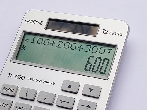 New Desktop Calculator, Two Line Display, History Function with 30 Memories, Large LCD for Home & Office, Silver