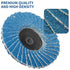 9Pcs 2 inch Flap Disc Zirconia Alumina Quick Change Sanding Discs with 1Pc Disc Pad Holder for Rotary Tools