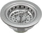 Spin and Seal Kitchen Basket Strainer, Solid Stainless Steel, Fits 3-1/2"-4" Universal Fit