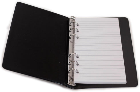 SPPRANDOM HNR Essentials Loose-Leaf Memo Book, 6-Ring Binder, 80 Pages + Free Refill, 6 3/4 x 3 3/4"