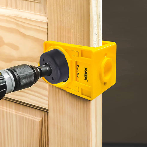 KATA 1-3/8" - 1-3/4" Door Lock Installation Kit with Large Chip-Clearance Slots for Deadbolts and Locksets