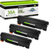 greencycle 3 PK Compatible CB435A 35A Black Laser Toner Cartridges for HP Laserjet P1005 P1006 P1007 P1008 P1009