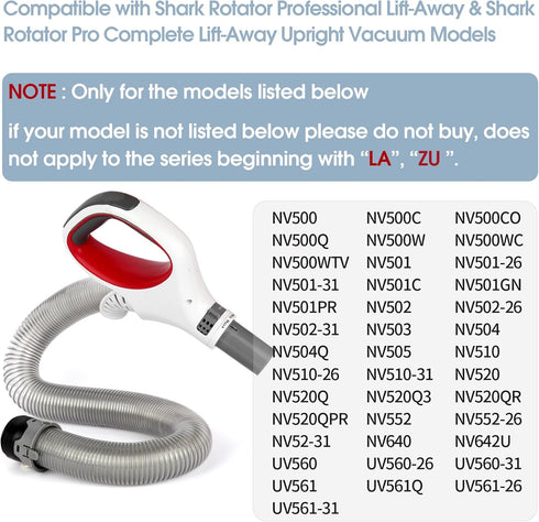Vacuum Hose Handle Replacement for Shark Rotator Professional Lift-Away, Replaces # 1245FC500