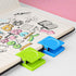 GRTARD Magnetic Clips 6Pack Magnet Metal Clips, Whiteboard Magnet Clip Strong Refrigerator Magnets Clips for Home, School, Hanging Photos, Memo Note (six Colors) by Grtard