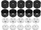 uxcell 10 pcs LED Lens 5 Degree with Black Holder for 1W 3W High Power LED Light