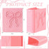 ForraFun 3D Printed Book Shaped Bookmark Holder Book Lover Gift Pink Bow Bookmark Holder Office Desk Supplies Funny