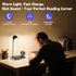 DICEYKNOD 3-in-1 15W 360 3 Dimmable, 800LM 85, LED Desk Lamp with Wireless Charger & Exclusive Bluetooth Speaker