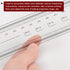 Film Flexible Ruler 50cm 0.1mm Scale, Transparent PET Plastic Folding Calibration Measuring Tool