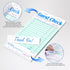 Darcvds 5 Pack 50 Sheets/Pack, 250 Guest Check Books, Server Note Pads for Restaurant, Green Waiter Checkbook, Waitress