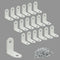 Alise 20PCS L Bracket Corner Brace,White Stainless Steel L Brackets for Shelves,Heavy