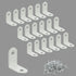 Alise 20PCS L Bracket Corner Brace,White Stainless Steel L Brackets for Shelves,Heavy