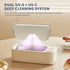 4 47KHz Nkove Ultrasonic Jewelry Cleaner with Retainer-Safe Tray, Timer Modes, Ultrasonic Cleaner Machine for Jewelry