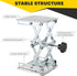 6" x 6" Stainless Steel Lab Jack Scissor Stand Platform, Expandable Lift Height Range 2.9"/75mm to 10"/260mm