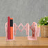 Veemoon Expandable Silicone Bookend and Desk Organizer, Small Pink Vertical Document Storage Stand, Multi-use Practical