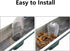 DEAYOU 12 Pack Gutter Guard Strainer, Rustproof Downspout Rain Protector for Leaf Debris Blockage