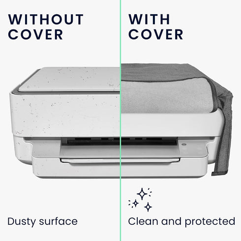 6020e 6055e kwmobile Linen Dust Cover Compatible with HP Envy / Envy Dust Cover - Printer Protection - Dark Grey