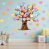 Gersoniel 90 Pieces Classroom Tree Bulletin Board Set, Summer Tree Decoration with Conversation Heart Leaves