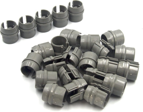 ISPINNER 25pcs 1/2 Inch Non-Metallic Cable Connectors, Labor Saving Snap Installation for Single and Two Cables