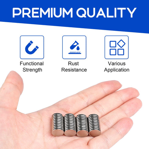 200Pcs Small Round Neodymium Disc Magnets, Tiny Rare Earth Magnets for Fridge, Crafts, Whiteboard, Kitchen Cabinet,