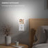 Jahiona White,0.5W LED Night Light Lamp with Smart Sensor Dusk to Dawn Sensor,Paris Flower Eiffel Towel with Rose Night