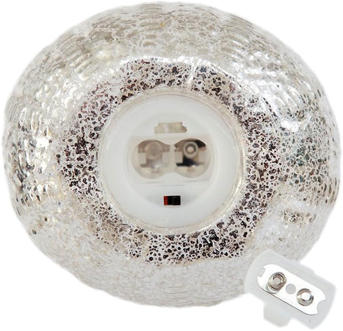 Dimmable DUSVALLY Sea Urchin Table Lamp, Battery Operated LED Table Lamp, Cordless Warm White Glass Accent Lamp