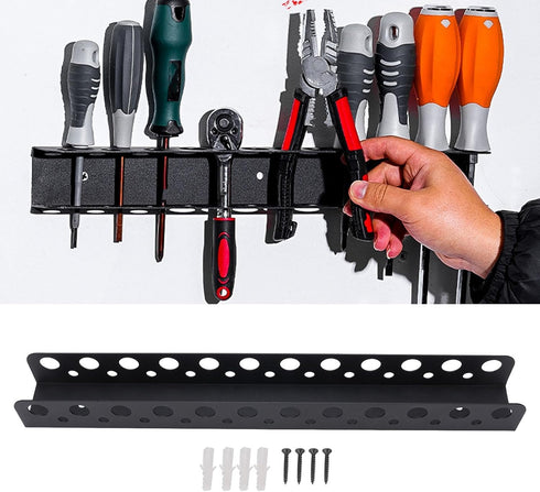 2 1 banapoy in Wall Mount Tool Holder Organizer, Metal Screwdrivers Pliers Organizer, Utility Wall Mounted Hand Tool