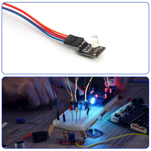 InnoHHustle 4PCS 38khz 4PCS Digital Ir Receiver Sensor Module + Ir Transmitter Sensor Module Kit for Electronic