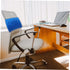 Lumbar Support Pillow Thick Memory Back Cushion for Office and Home Use Alleviates Blue Color Ergonomic Design