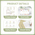 KOPOOEOE 100 Sets Wildflower Thank You Cards with Kraft Envelopes Sticker Watercolor Floral Blank Greeting Cards