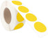 PARLAIM 1 Inch Round Permanent Adhesive Color-Code Dot Stickers, 1000 per Roll in Yellow