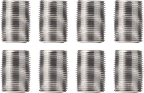 PIPE DÉCOR 3/4 in. x Close Galvanized Steel Nipple, Pre-Cut for DIY Furniture Building and Regular Plumbing